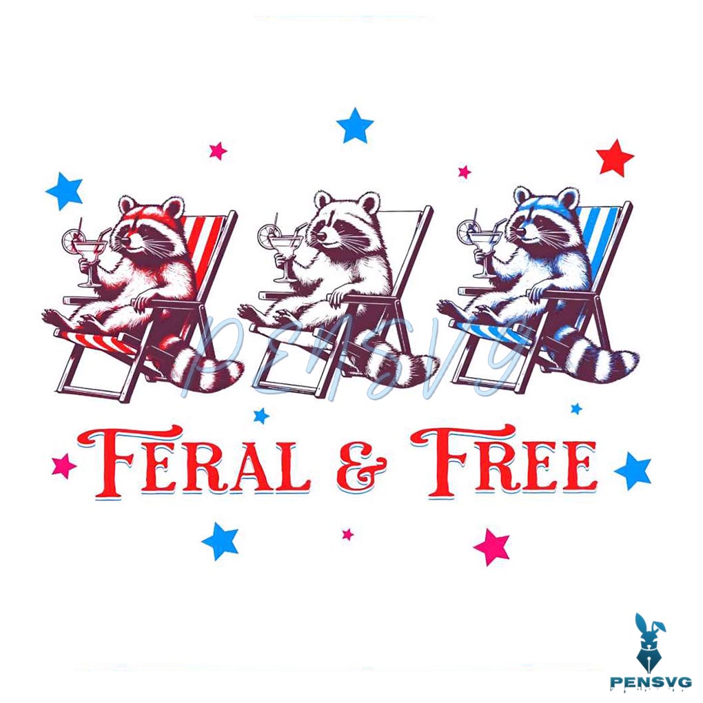 Free Raccoon 4th Of July PNG Design for Funny Patriotic Sublimation Crafts