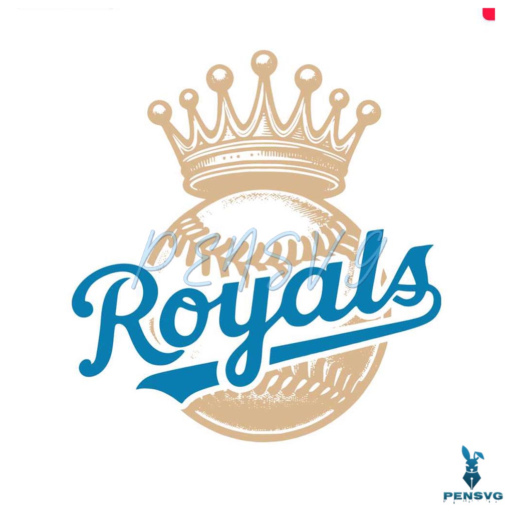 Retro Royals Baseball MLB Team SVG