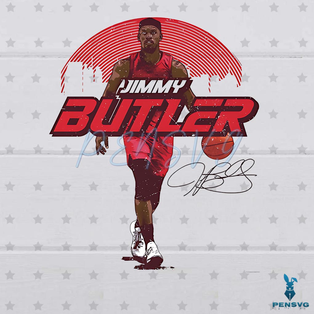 Retro Vintage Jimmy Butler Miami Heat Png