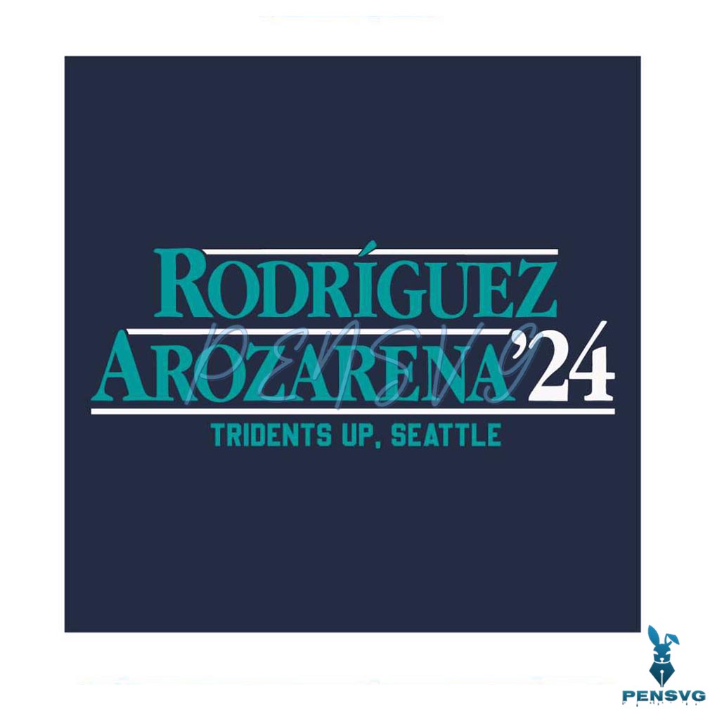 Rodriguez Arozarena Tridents Up Seattle Svg