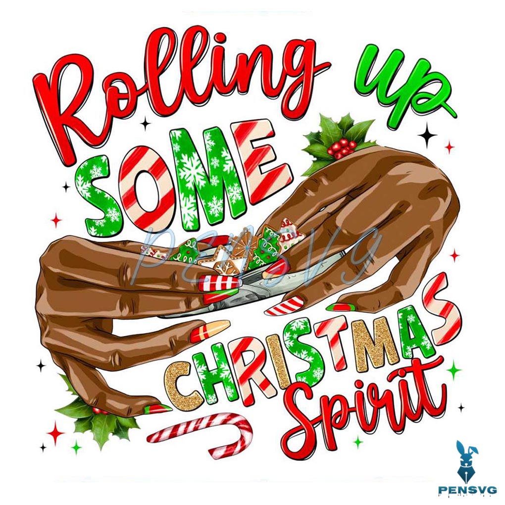Rolling Up Some Christmas Spirit PNG
