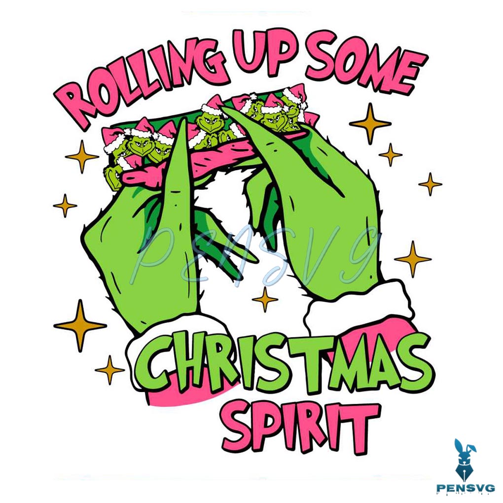 Rolling Up Some Christmas Spirit Svg