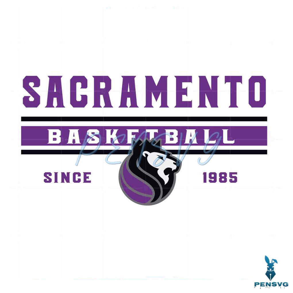 Sacramento Kings Basketball Vintage Logo SVG Cutting Files