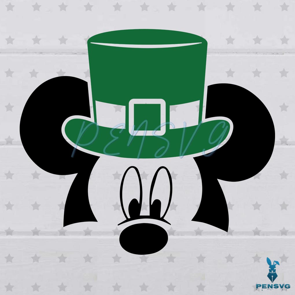 Saint Patrick Mickey Mouse SVG Digital File, Patrick SVG