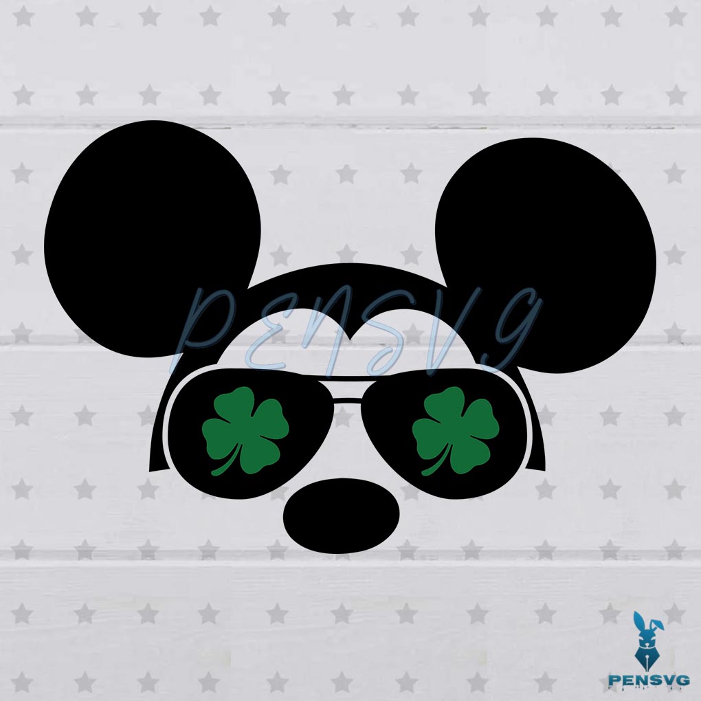 Saint Patricks Mickey Cloves SVG Digital File, Patrick SVG