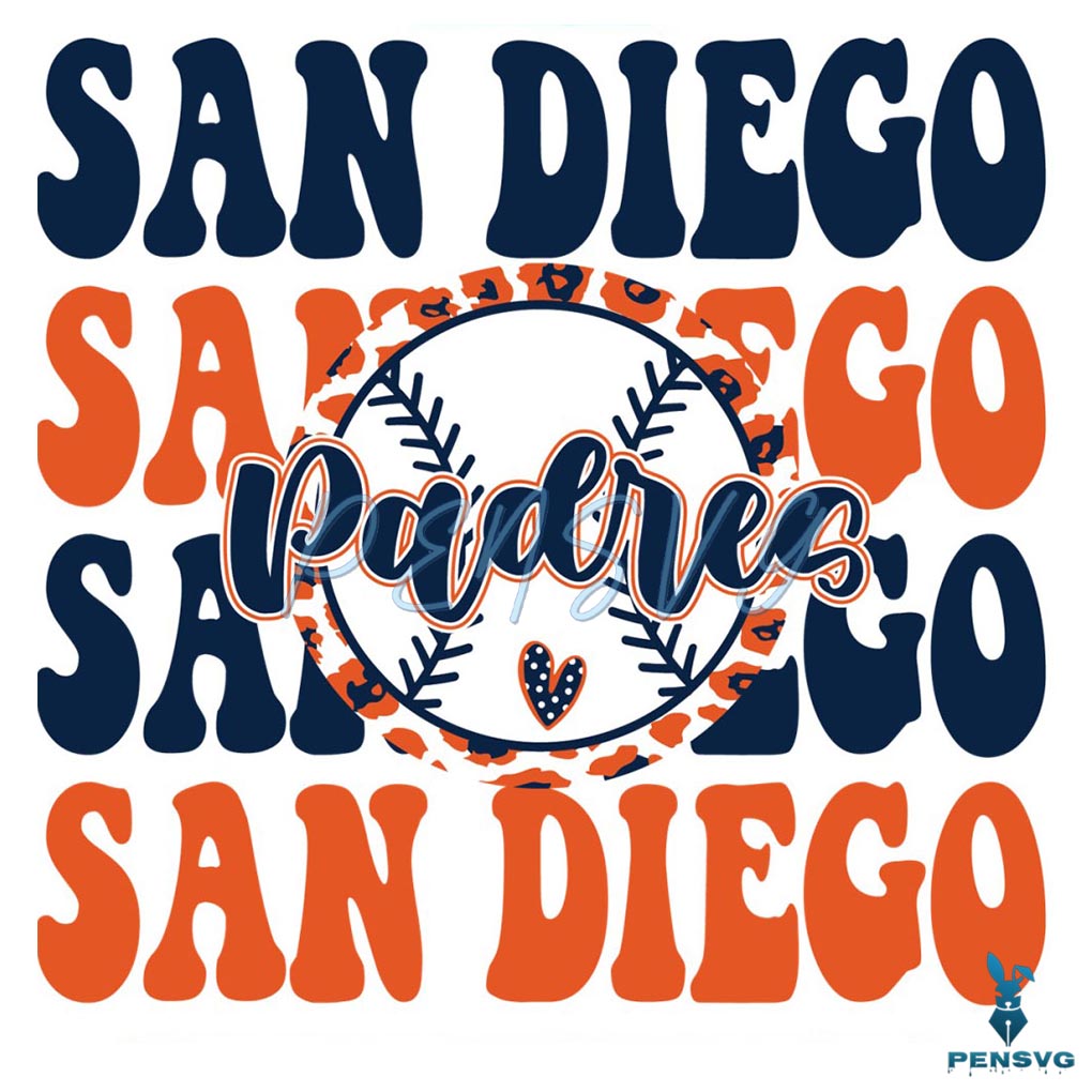 San Diego Padres Baseball MLB SVG