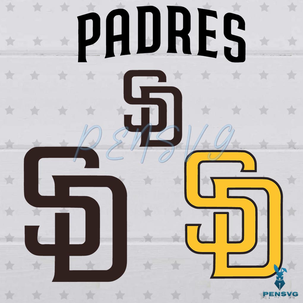 San Diego Padres Bundle SVG Digital File, MLB Svg