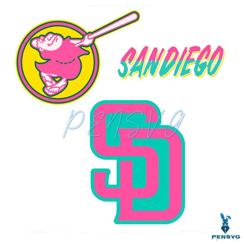 San Diego Padres Sd City Connect Logo Svg
