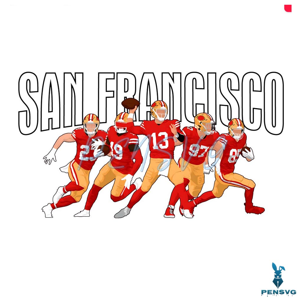 San Francisco 49ers Football Players PNG