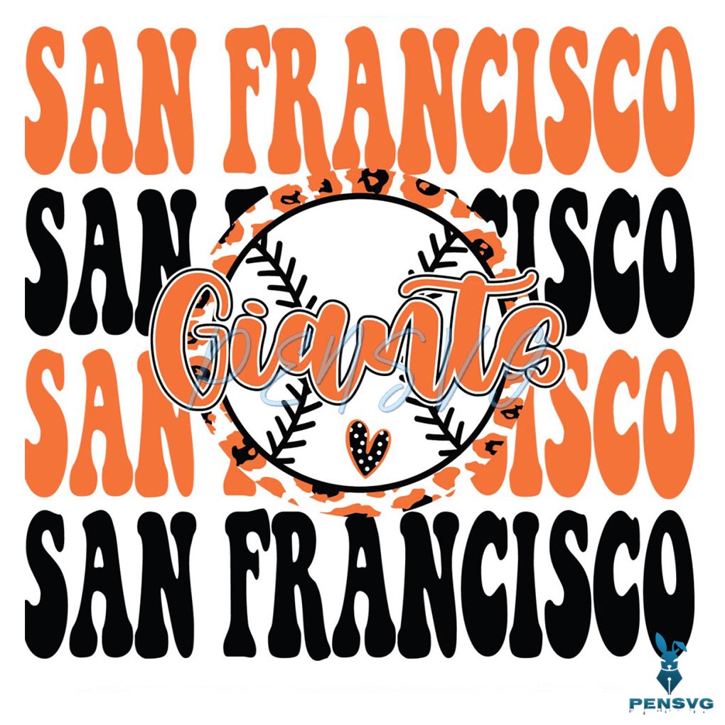 San Francisco Giants Baseball MLB SVG