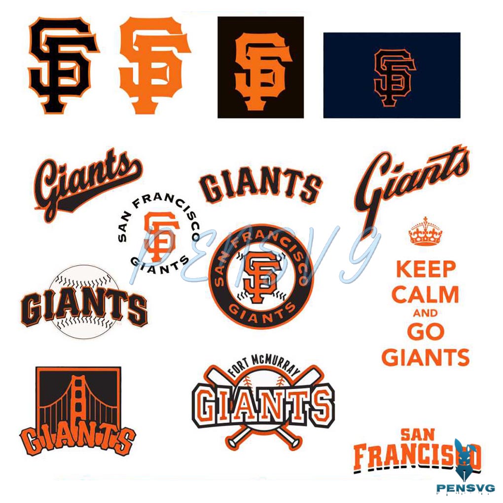 San Francisco Giants Logo Team Svg Bundle Cricut File