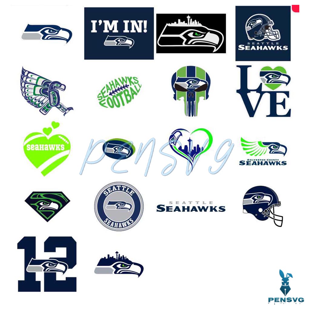 Seattle Seahawks Logo Svg Bundle Files