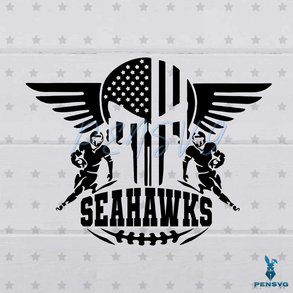 Seattle Seahawks Logo Svg Silhouette Digital File