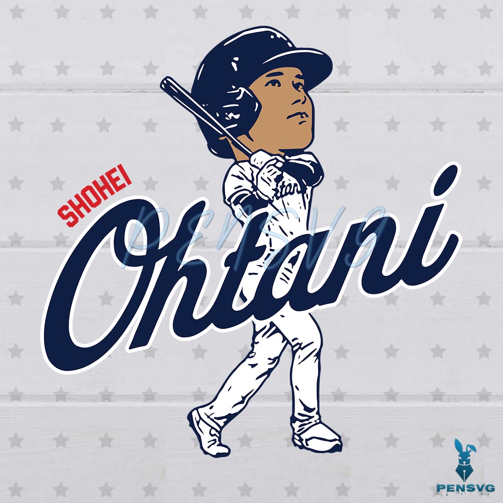 Shohei Ohtani Los Angeles Dodgers Baseball Player Svg
