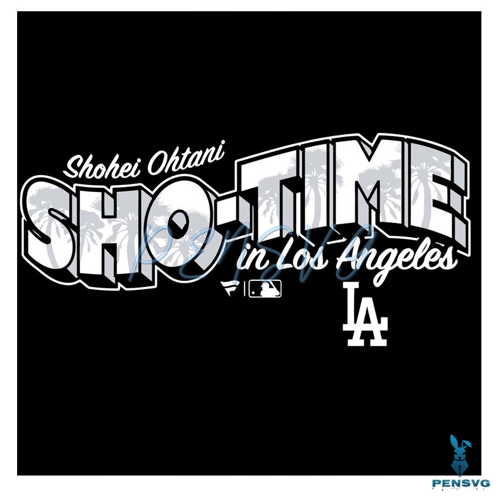 Shohei Ohtani Sho Time In Los Angeles SVG