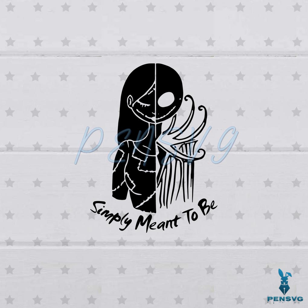 Simply Meant To Be Nightmare Before Christmas Svg Cutting Files