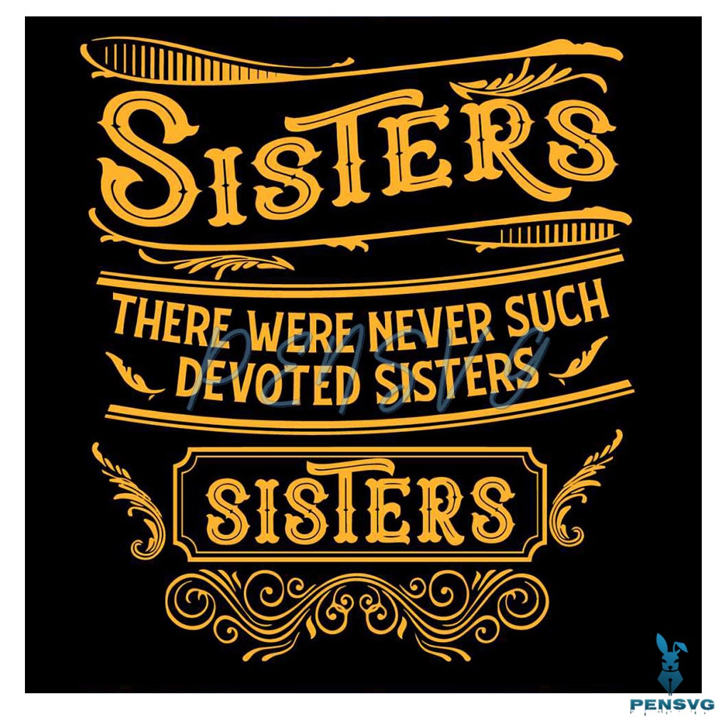 Sisters White Christmas Movie SVG