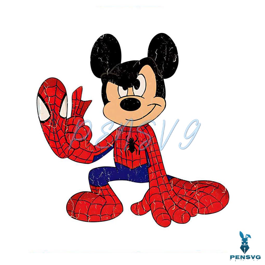 Spider Man Mickey Ears Mickey Marvel Png Silhouette Files