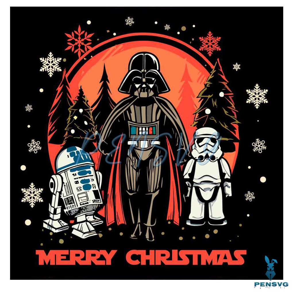 Star Wars Characters Xmas SVG