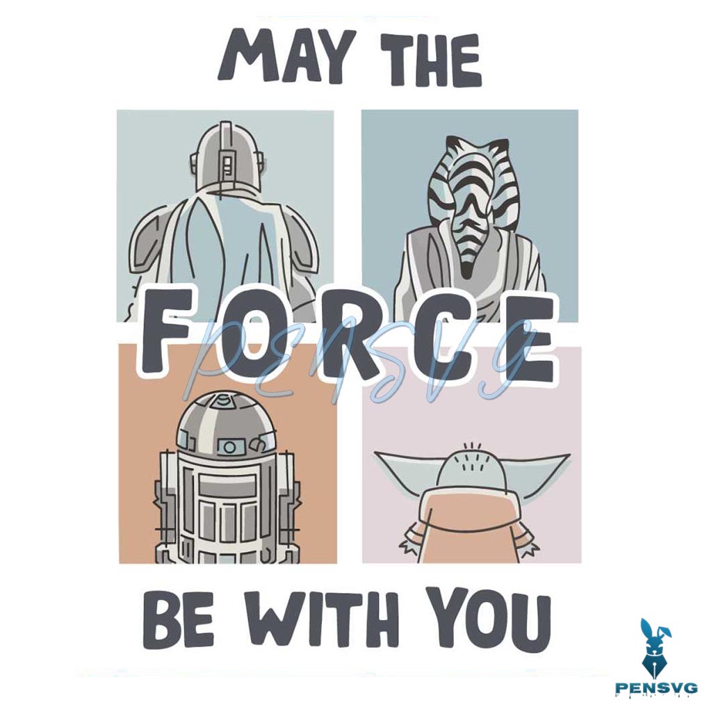 Star Wars May the Force Be With You SVG Graphic Design File