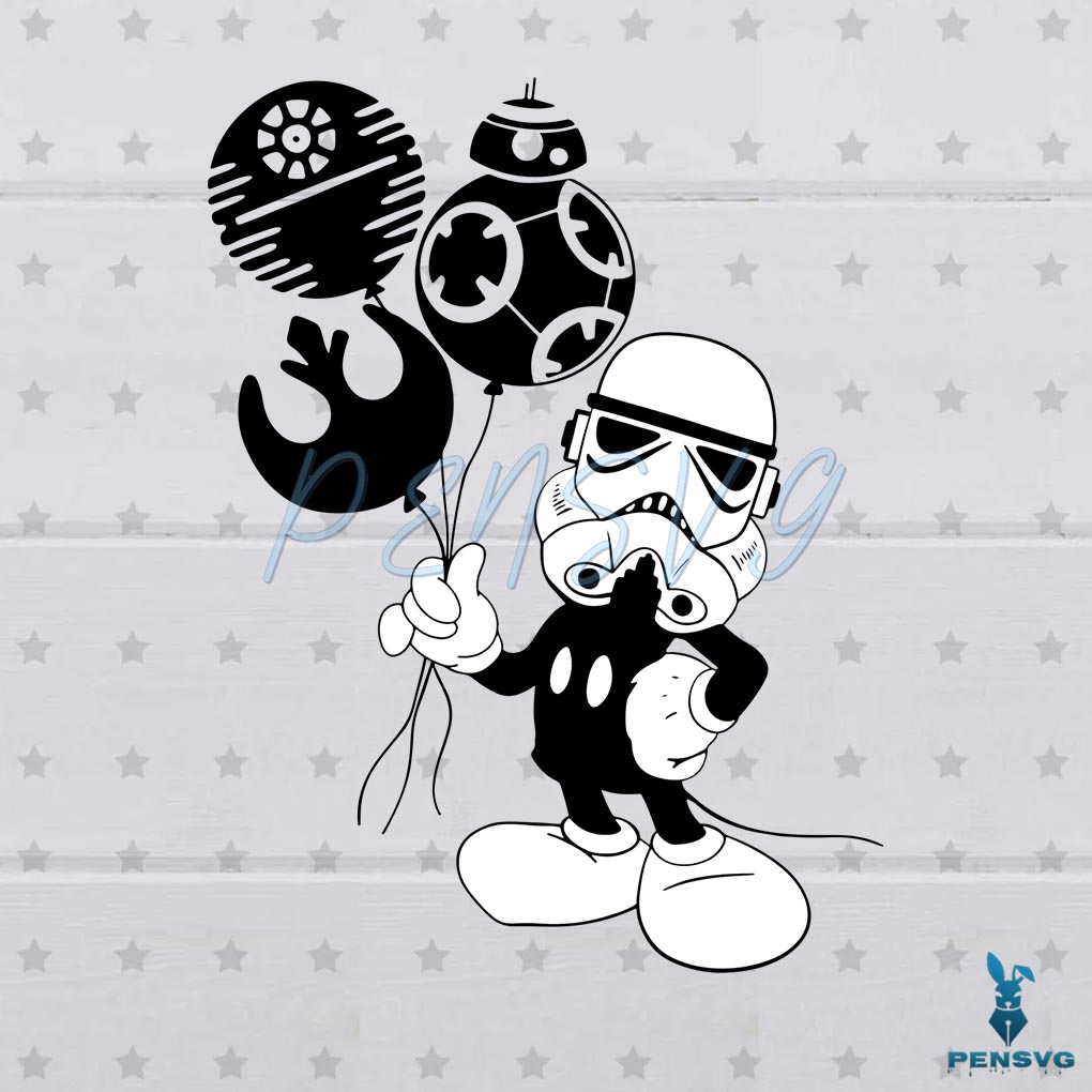 Star Wars Mickey Disney Mouse SVG Digital File