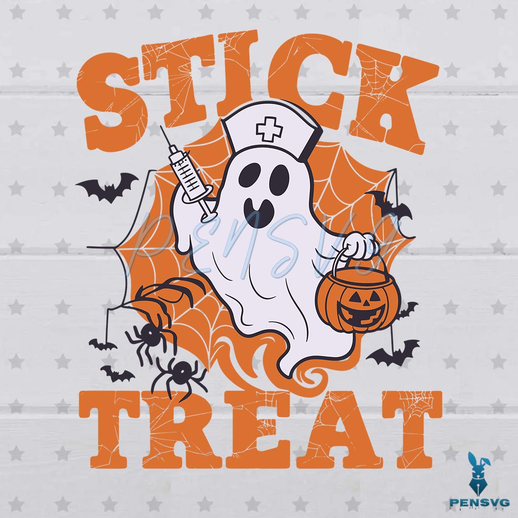 Stick or Treat Spooky Nurse Phlebotomy SVG