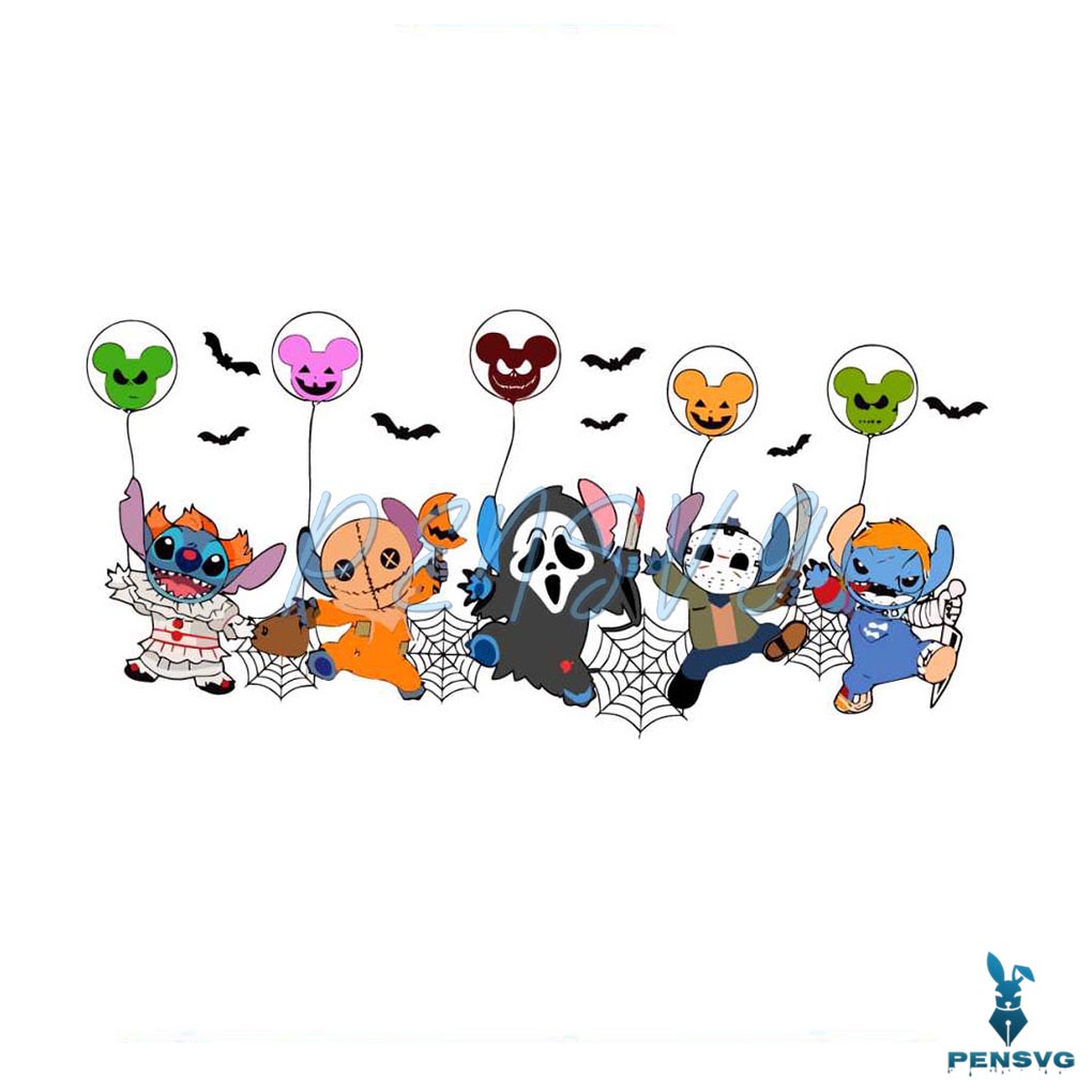 Stitch Horror Disney Halloween SVG Graphic Design File