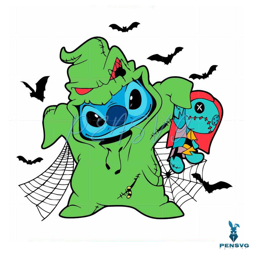 Stitch Oogie Boogie Halloween SVG for Cricut Sublimation Files