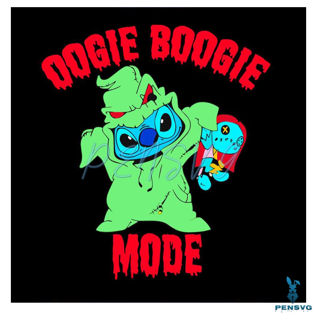 Stitch Oogie Boogie Mode Halloween SVG Digital Cricut File