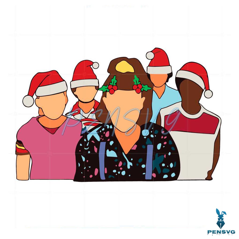 Stranger Things Christmas Svg For Cricut Sublimation Files