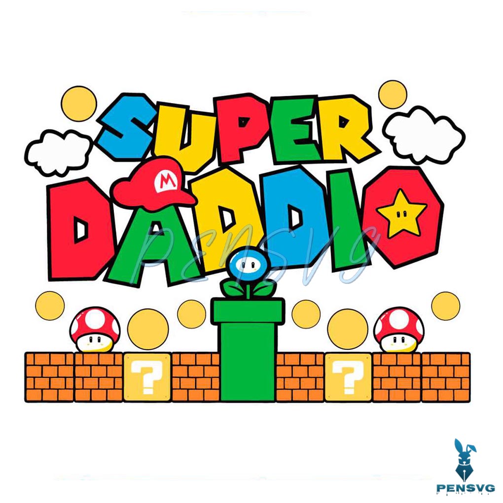 Super Daddio Funny Dad Svg For Cricut Sublimation Files