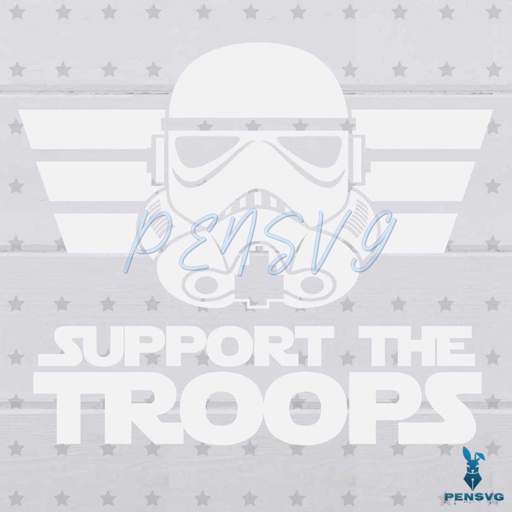 Support The Troops Darth Vader Svg Digital File, Darth Vader Star Wars