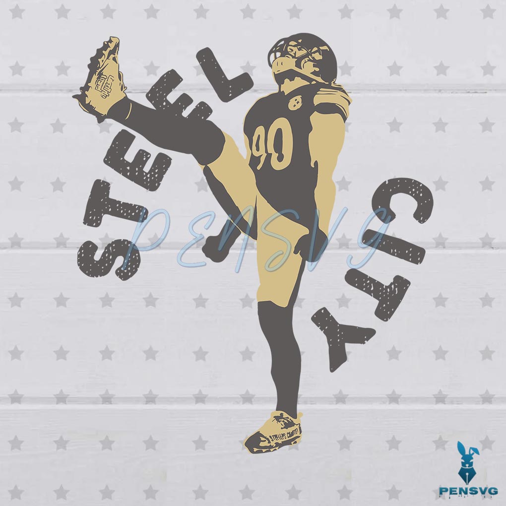 TJ Watt Steel City Pittsburgh Steelers Football Svg