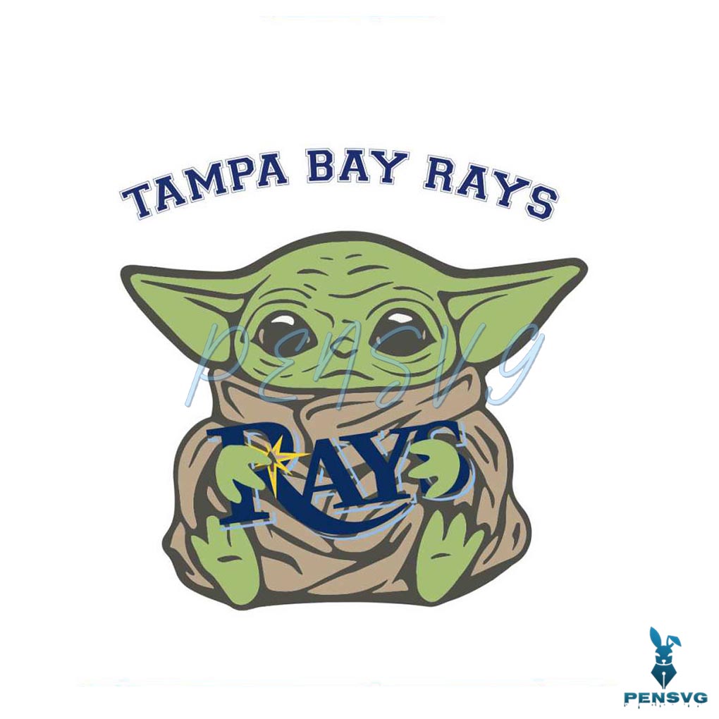 Tampa Bay Rays Baby Yoda Sport Svg Digital Cricut File
