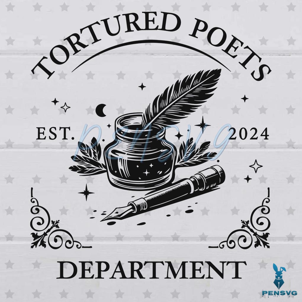 Taylor Swift The Tortured Poets Department SVG