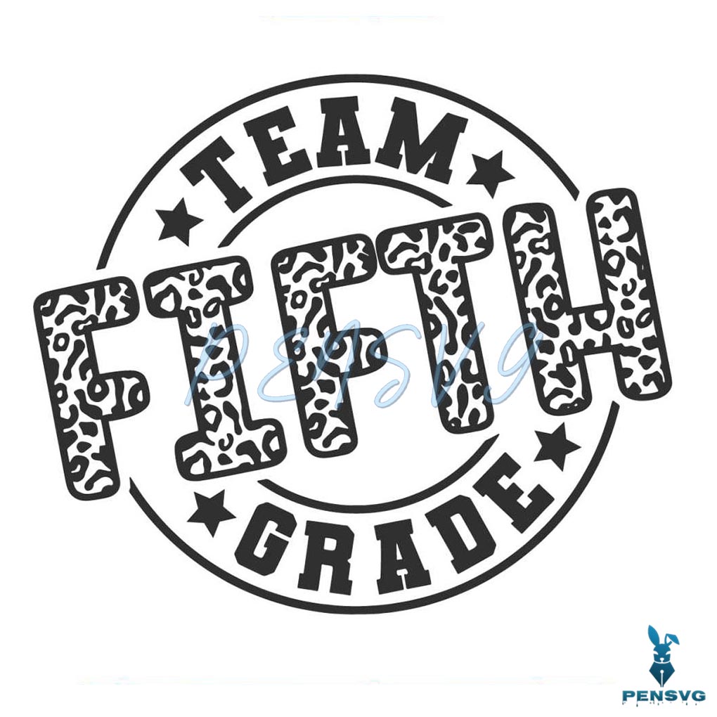 Team Fifth Grade SVG Back To School Student SVG Download