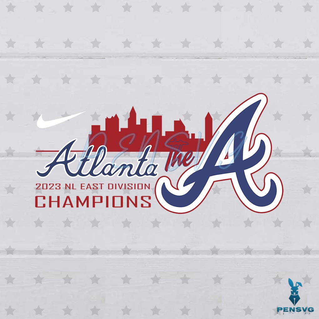 The A Atlanta Braves 2023 NL East Division Champions SVG