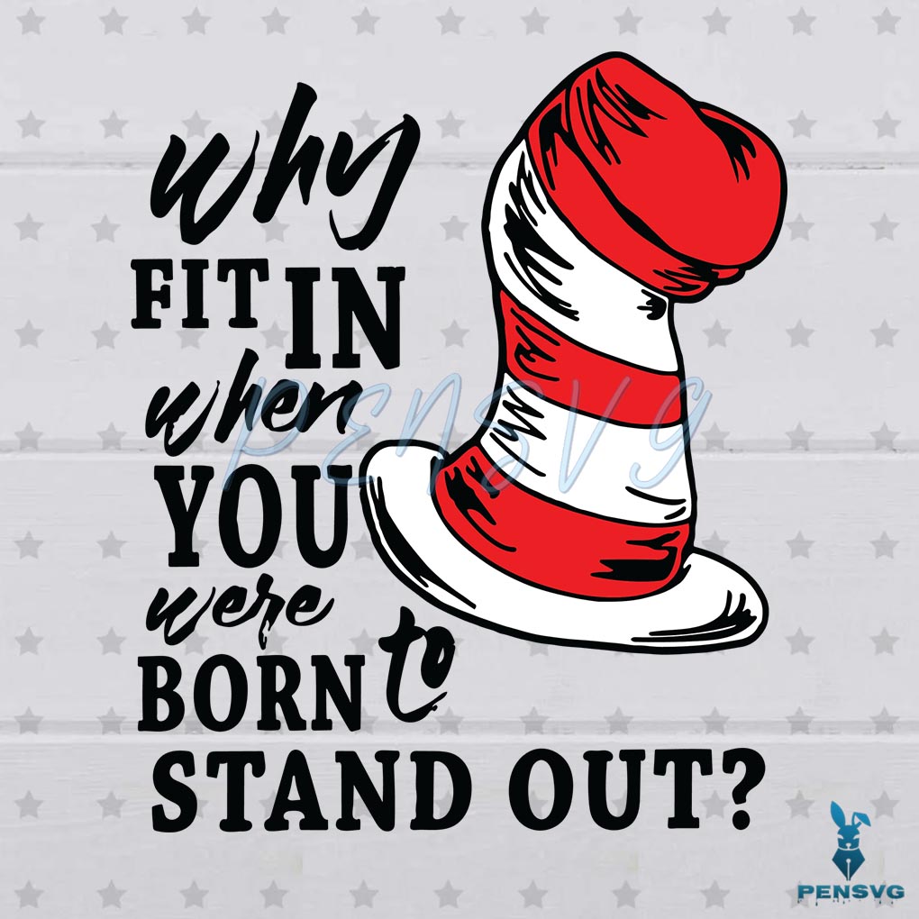 The Cat In The Hat Dr Seuss SVG Best Graphic Designs Cutting Files
