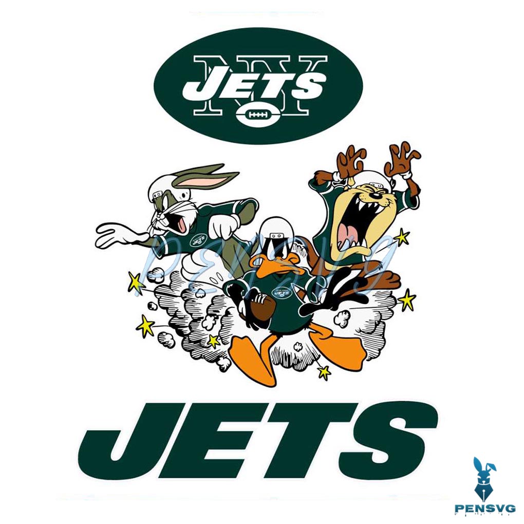 The Looney Tunes Football Team New York Jets Nfl Svg