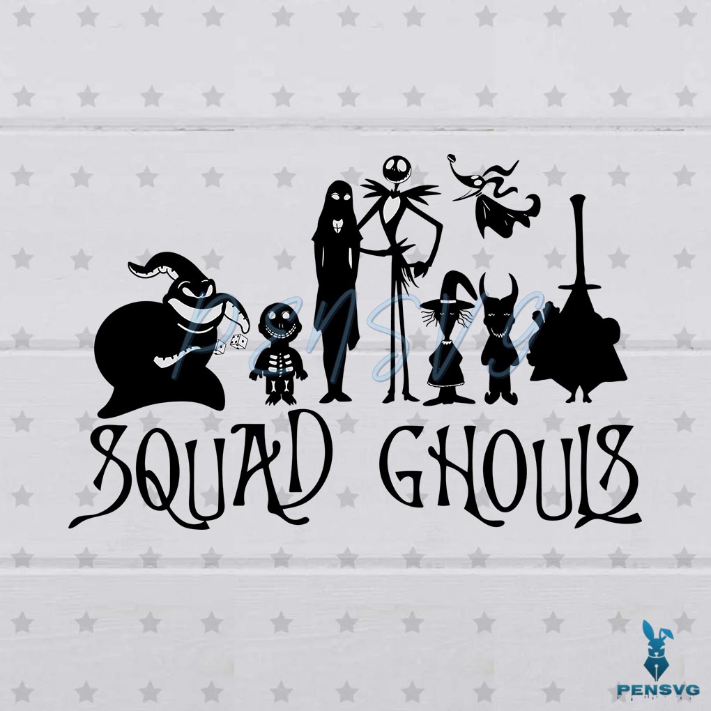 The Nightmare Before Christmas SVG Squad Ghouls Cutting File