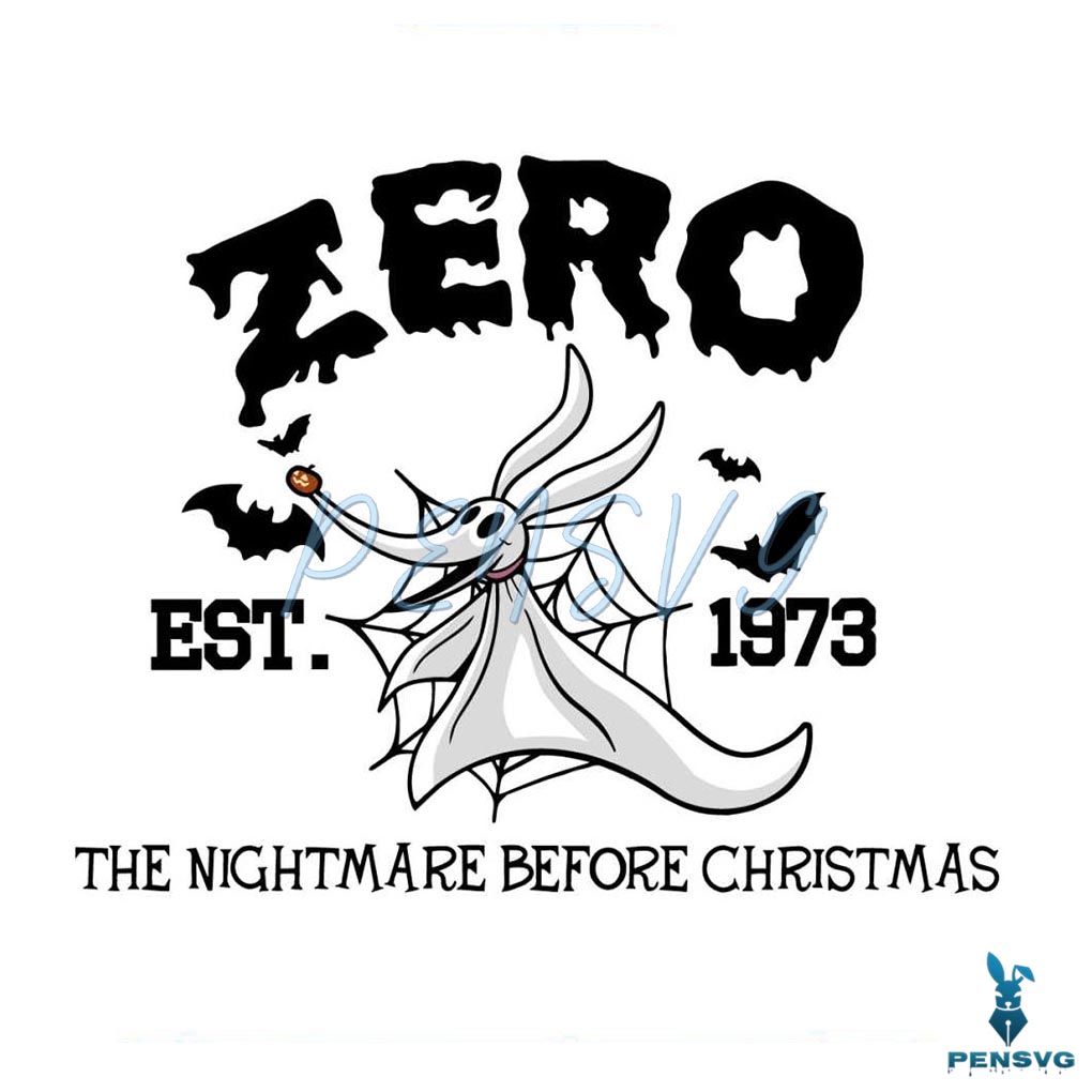 The Nightmare Before Christmas Zero SVG Digital Cricut File
