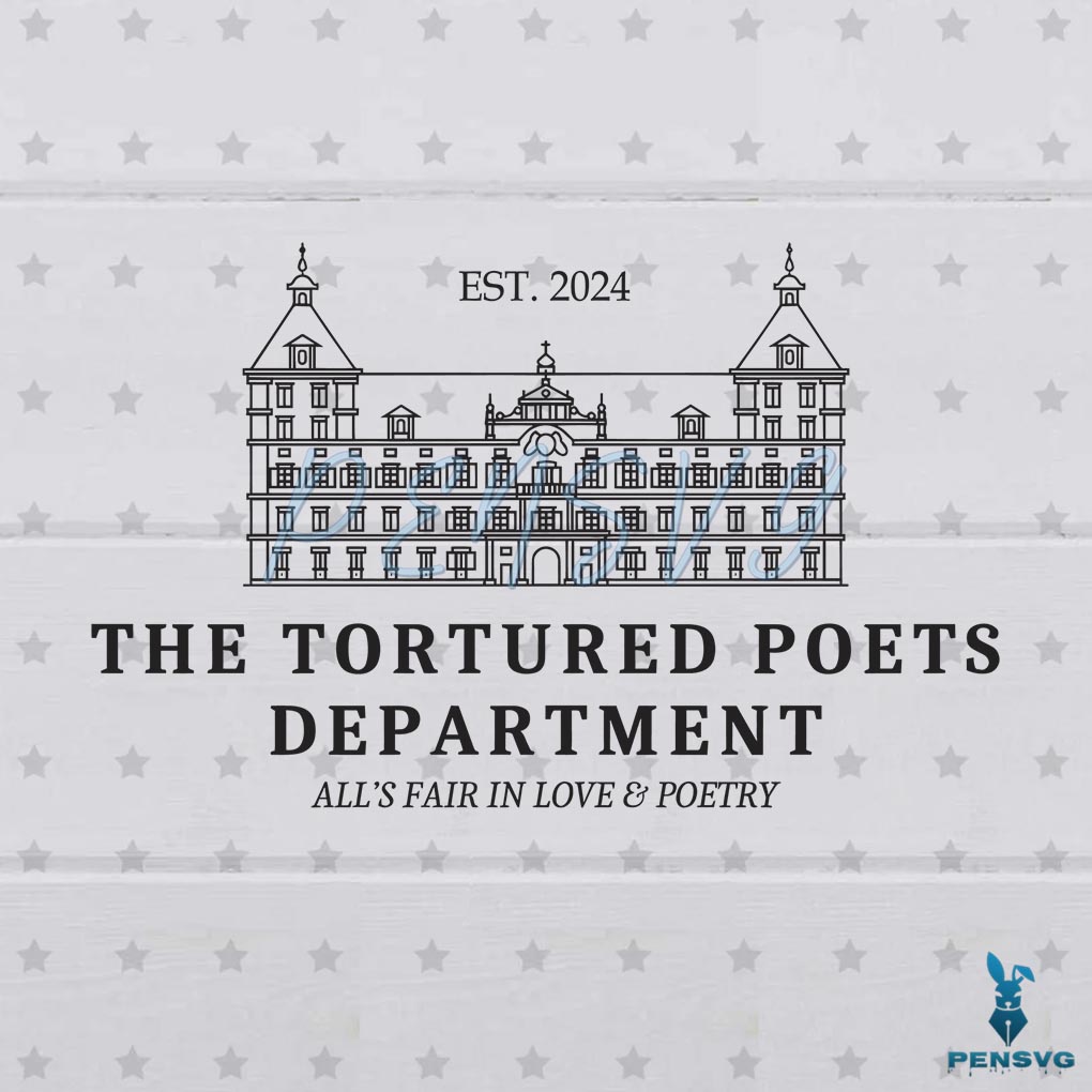 The Tortured Poets Department Taylor Est 2024 SVG