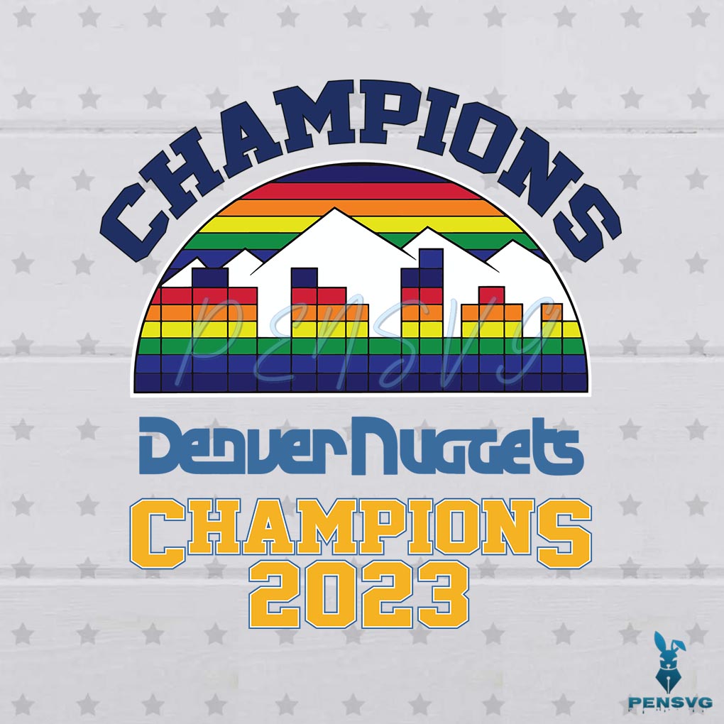 Throwback Denver Nuggets Champions NBA 203 SVG Cricut File