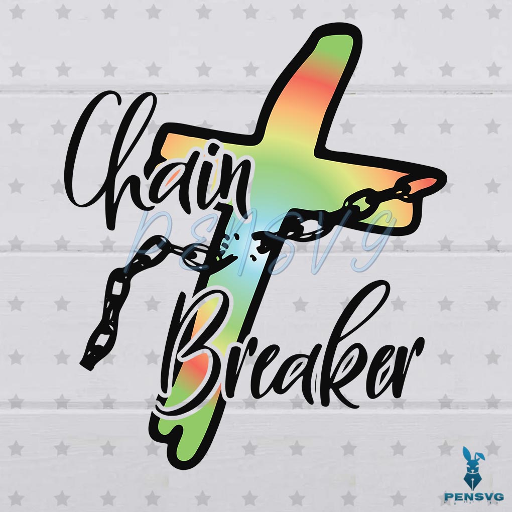Tie Dye Print Chain Breaker Png Sublimation, Chain Breaker