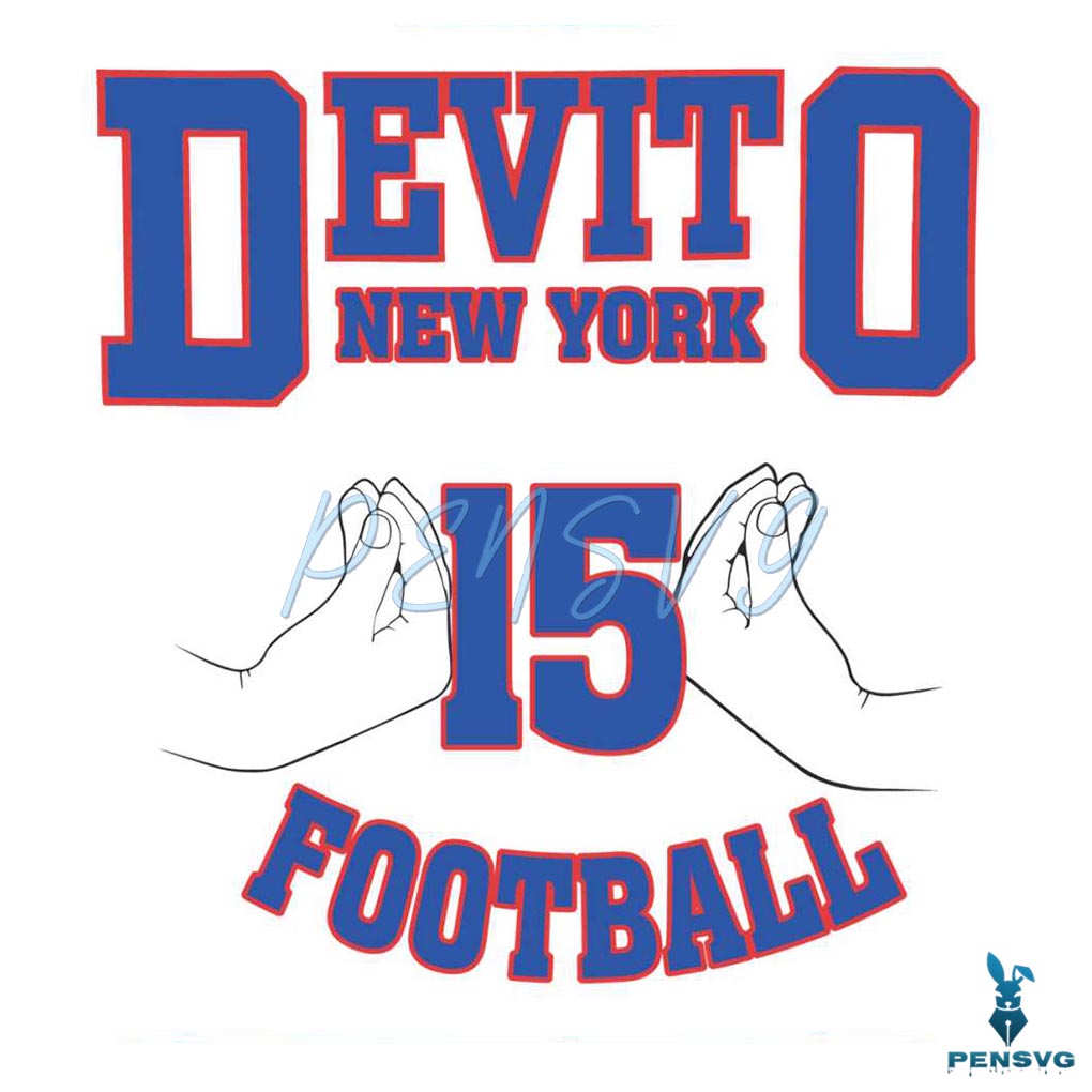 Tommy Devito New York Football SVG