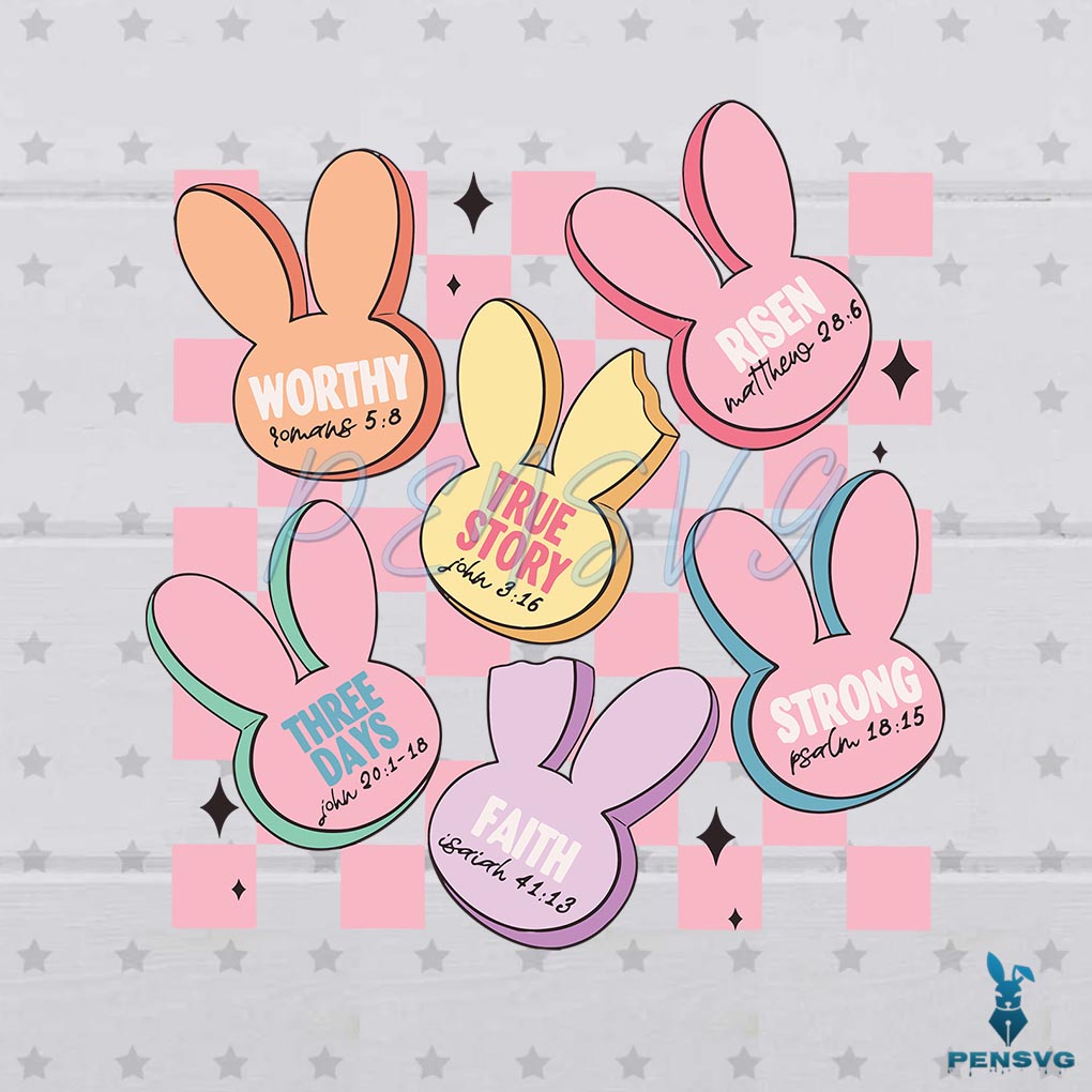 True Story Bunny Candy Christian Easter SVG