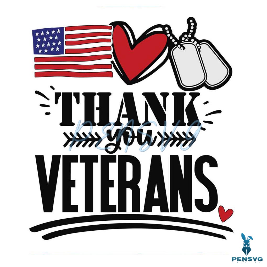 US Army Thank You Veterans SVG Digital Cricut File
