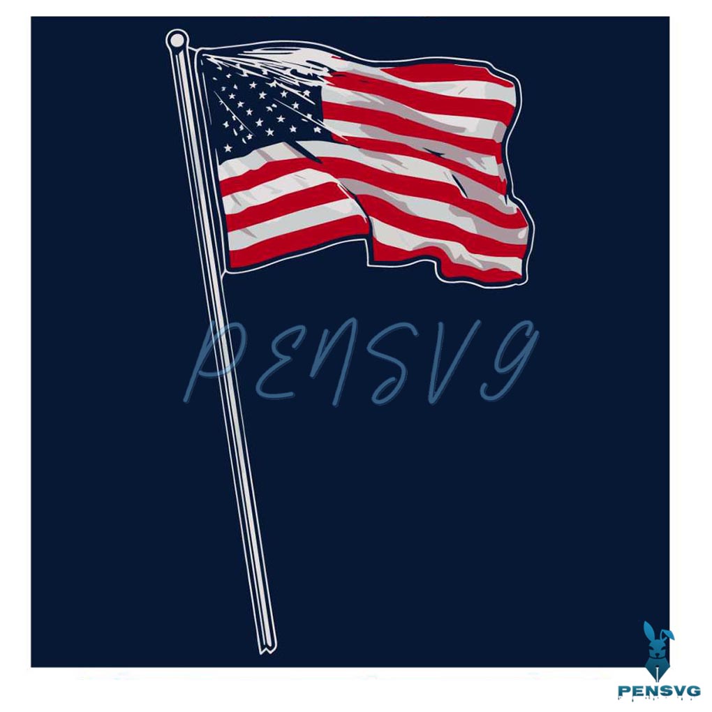 USA Old Glory Flag SVG 4th Of July SVG Graphic Design File