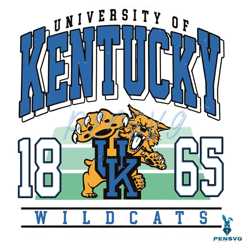 University Of Kentucky Wildcats 1865 SVG