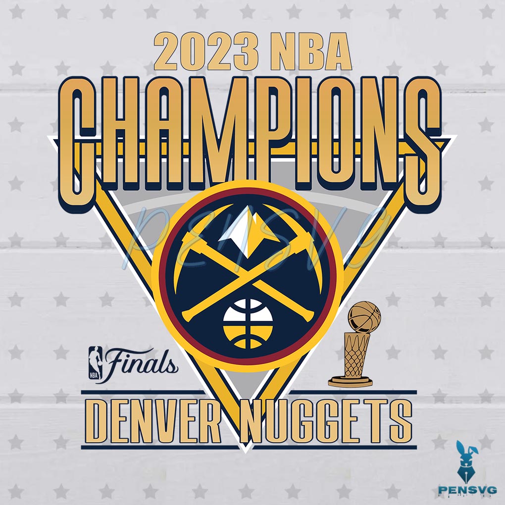 Vintage 2023 NBA Denver Nuggets Championship SVG Files
